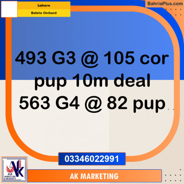 10 Marla Residential Plot for Sale in Bahria Orchard, Lahore - (BP-313825)