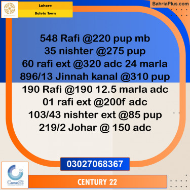 Residential Plot for Sale in Bahria Town, Lahore - (BP-313840)