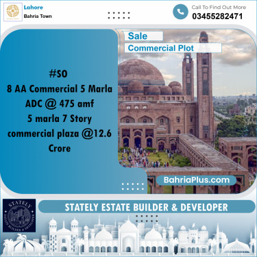 Commercial Plot for Sale in Bahria Town, Lahore - (BP-314033)