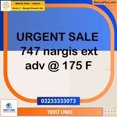 1 Kanal Residential Plot for Sale in Sector C - Nargis/Hussain Ext. -  Bahria Town, Lahore - (BP-314173)
