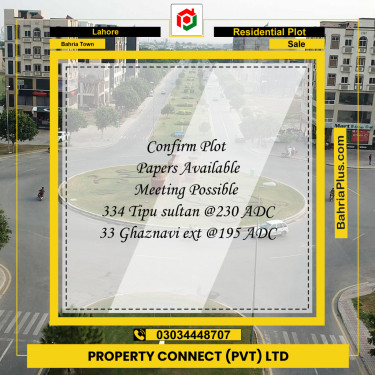 Residential Plot for Sale in Bahria Town, Lahore - (BP-314185)