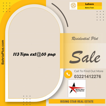 Residential Plot for Sale in Bahria Town, Lahore - (BP-314260)