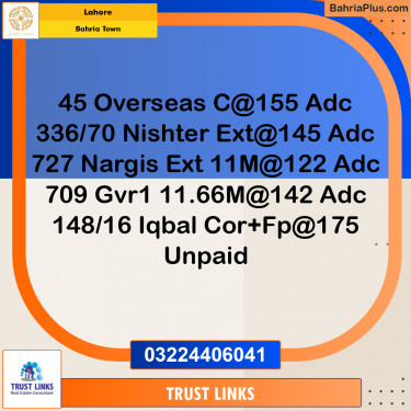 10 Marla Residential Plot for Sale in Bahria Town, Lahore - (BP-314355)