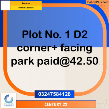 5 Marla Residential Plot for Sale in Bahria Orchard, Lahore - (BP-314397)