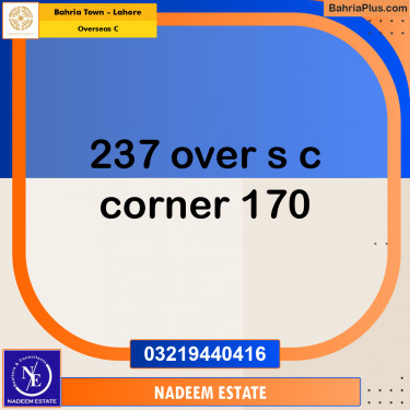 Residential Plot for Sale in Overseas C -  Bahria Town, Lahore - (BP-314569)