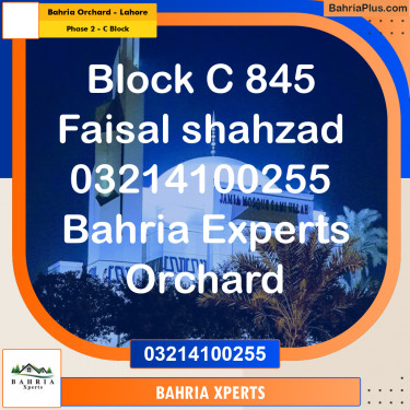 8 Marla Residential Plot for Sale in Phase 2 - C Block -  Bahria Orchard, Lahore - (BP-314637)