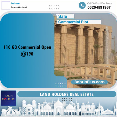 Commercial Plot for Sale in Bahria Orchard, Lahore - (BP-314676)