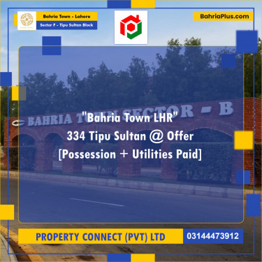1 Kanal Residential Plot for Sale in Sector F - Tipu Sultan Block -  Bahria Town, Lahore - (BP-314933)
