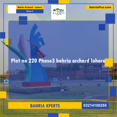 8 Marla Residential Plot for Sale in Phase 3 -  Bahria Orchard, Lahore - (BP-314974)