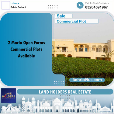 2 Marla Commercial Plot for Sale in Bahria Orchard, Lahore - (BP-315024)