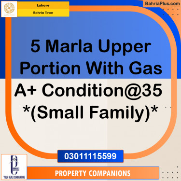 Residential House for Rent in Bahria Town, Lahore - (BP-315074)