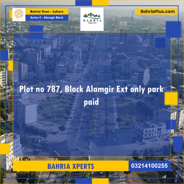 5 Marla Residential Plot for Sale in Sector F - Alamgir Block -  Bahria Town, Lahore - (BP-315088)