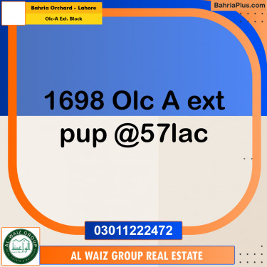 5 Marla Residential Plot for Sale in OLC-A Ext. Block -  Bahria Orchard, Lahore - (BP-315396)