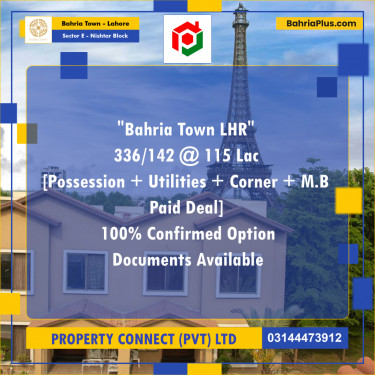 5 Marla Residential Plot for Sale in Sector E - Nishtar Block -  Bahria Town, Lahore - (BP-315459)
