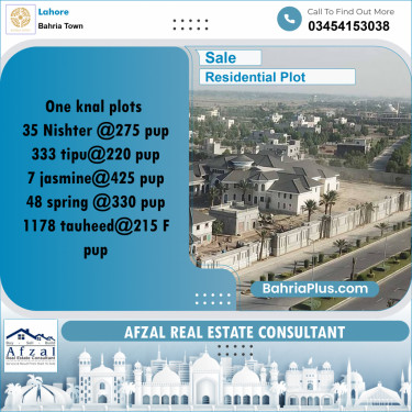 Residential Plot for Sale in Bahria Town, Lahore - (BP-315468)