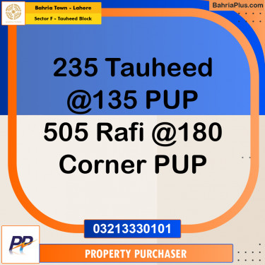 10 Marla Residential Plot for Sale in Sector F - Tauheed Block -  Bahria Town, Lahore - (BP-315488)
