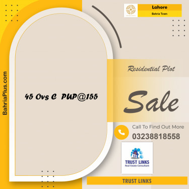Residential Plot for Sale in Bahria Town, Lahore - (BP-315605)