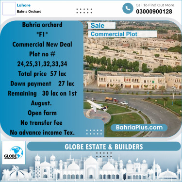 2 Marla Commercial Plot for Sale in Bahria Orchard, Lahore - (BP-315906)