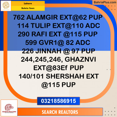 Residential Plot for Sale in Bahria Town, Lahore - (BP-315996)