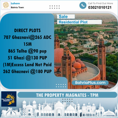 Residential Plot for Sale in Bahria Town, Lahore - (BP-316096)