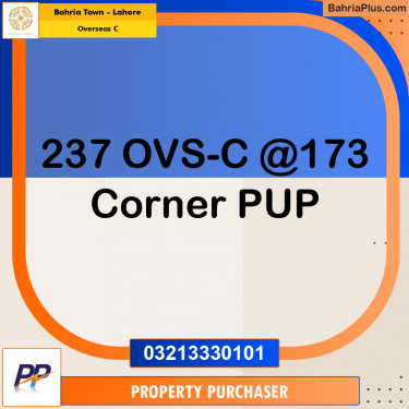 10 Marla Residential Plot for Sale in Overseas C -  Bahria Town, Lahore - (BP-316245)