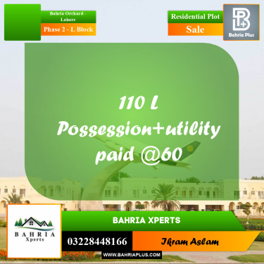 5 Marla Residential Plot for Sale in Phase 2 - L Block -  Bahria Orchard, Lahore - (BP-316282)