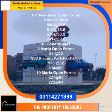 Residential Plot for Sale in Phase 2 - F1 Block -  Bahria Orchard, Lahore - (BP-316736)