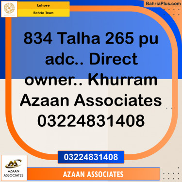 Residential Plot for Sale in Bahria Town, Lahore - (BP-316802)
