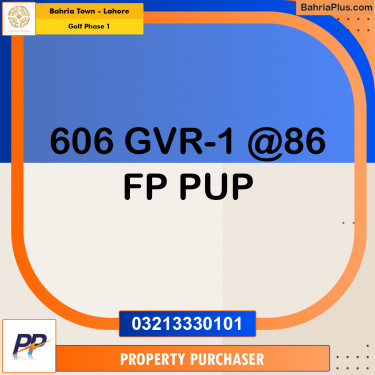 5 Marla Residential Plot for Sale in Golf Phase 1 -  Bahria Town, Lahore - (BP-316811)