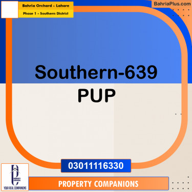 8 Marla Residential Plot for Sale in Phase 1 - Southern District -  Bahria Orchard, Lahore - (BP-316990)