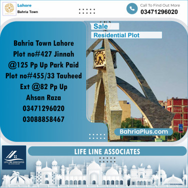 5 Marla Residential Plot for Sale in Bahria Town, Lahore - (BP-317033)