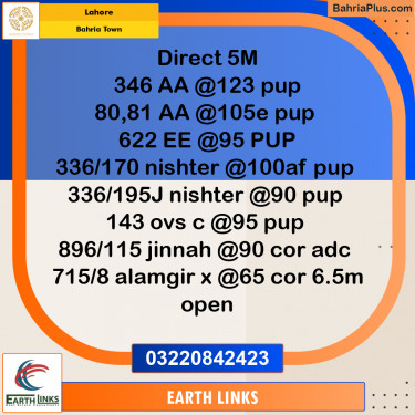 Residential Plot for Sale in Bahria Town, Lahore - (BP-317175)