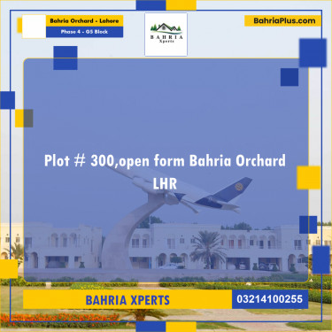 5 Marla Residential Plot for Sale in Phase 4 - G5 Block -  Bahria Orchard, Lahore - (BP-317243)