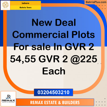 5 Marla Commercial Plot for Sale in Bahria Town, Lahore - (BP-317252)