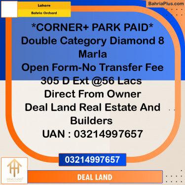 Residential Plot for Sale in Bahria Orchard, Lahore - (BP-317479)