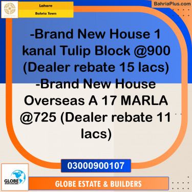 Residential Plot for Sale in Bahria Town, Lahore - (BP-317541)