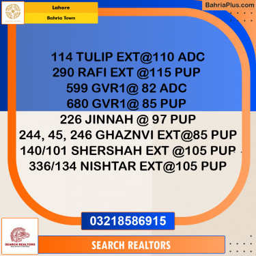 Residential Plot for Sale in Bahria Town, Lahore - (BP-317589)