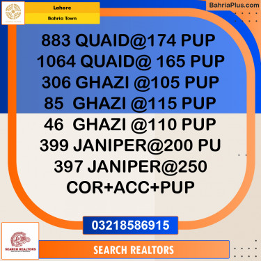 Residential Plot for Sale in Bahria Town, Lahore - (BP-317591)