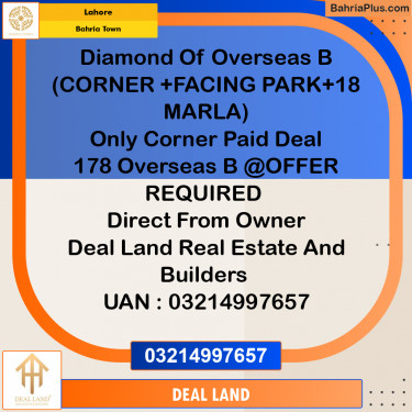 Residential Plot for Sale in Bahria Town, Lahore - (BP-317623)