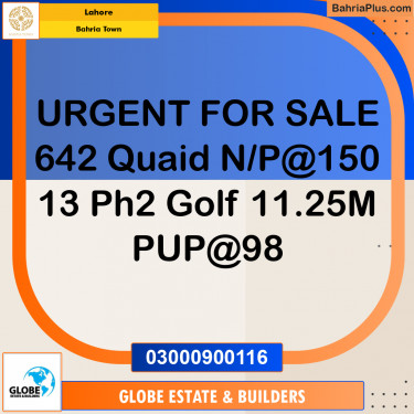 Residential Plot for Sale in Bahria Town, Lahore - (BP-317649)