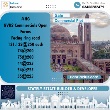 Commercial Plot for Sale in Bahria Town, Lahore - (BP-317907)