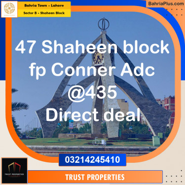 1 Kanal Residential Plot for Sale in Sector B - Shaheen Block -  Bahria Town, Lahore - (BP-317916)