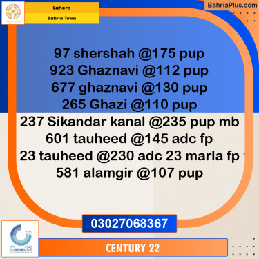 Residential Plot for Sale in Bahria Town, Lahore - (BP-317953)