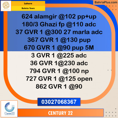 Residential Plot for Sale in Bahria Town, Lahore - (BP-317955)