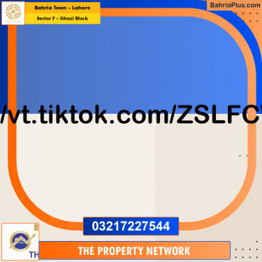 5 Marla Residential Plot for Sale in Sector F - Ghazi Block -  Bahria Town, Lahore - (BP-318094)