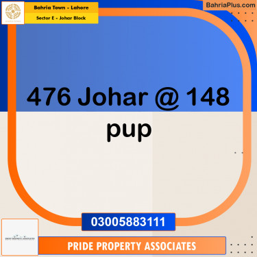 10 Marla Residential Plot for Sale in Sector E - Johar Block -  Bahria Town, Lahore - (BP-318396)