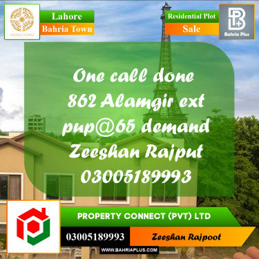 Residential Plot for Sale in Bahria Town, Lahore - (BP-318494)