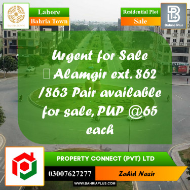 Residential Plot for Sale in Bahria Town, Lahore - (BP-318495)