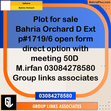 Residential Plot for Sale in Bahria Orchard, Lahore - (BP-318509)