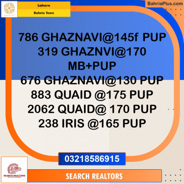 Residential Plot for Sale in Bahria Town, Lahore - (BP-318681)